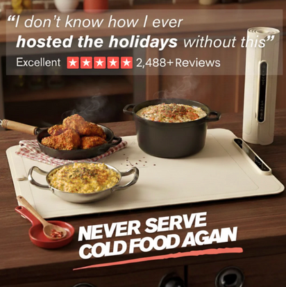 HomeGlow Electric Food Warming Mat™